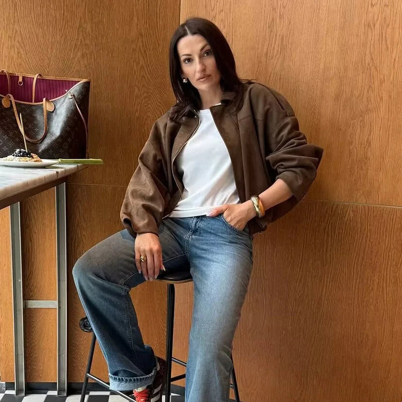 Autumn 2025 Collection – Women’s Elegant Loose-Fit Jacket