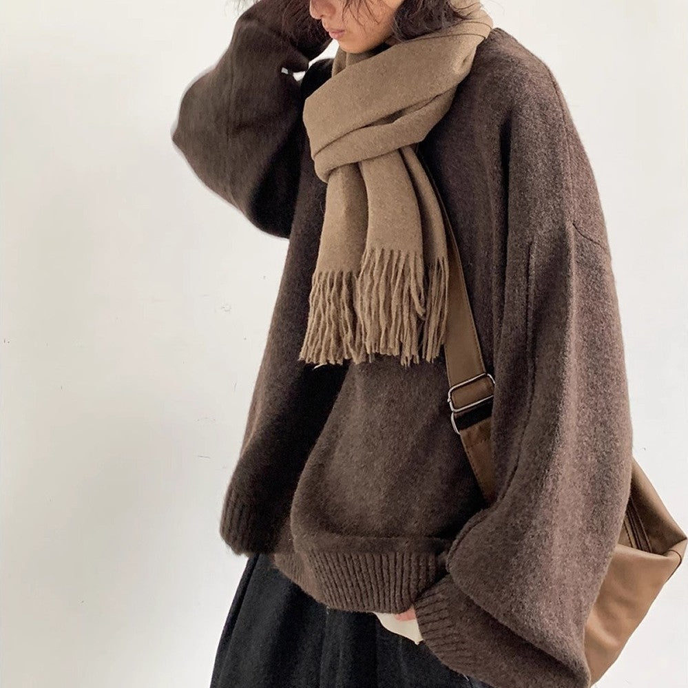 Autumn Collection – Retro Loose-Fit Sweater